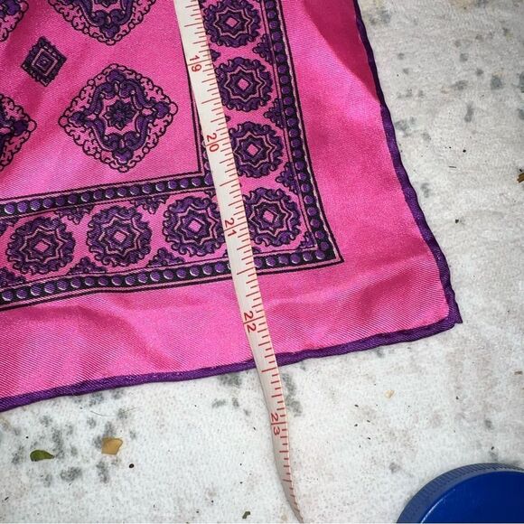 Pink and Black Patterned Scarf - Picture 3 of 3